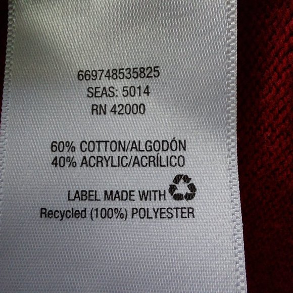 Basic Edition Plus Size Red Sweater with Embellished Neckline - Picture 5 of 7